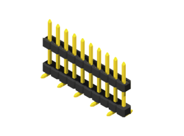  Pin Header 1.27mm SQ PIN0.46mm 1Row H=1.7/2.08/2.5mm  Stack